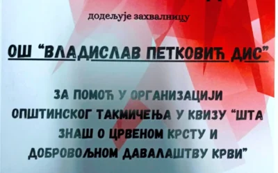 Вежба евакуације у организацији Црвеног крста Звезадре